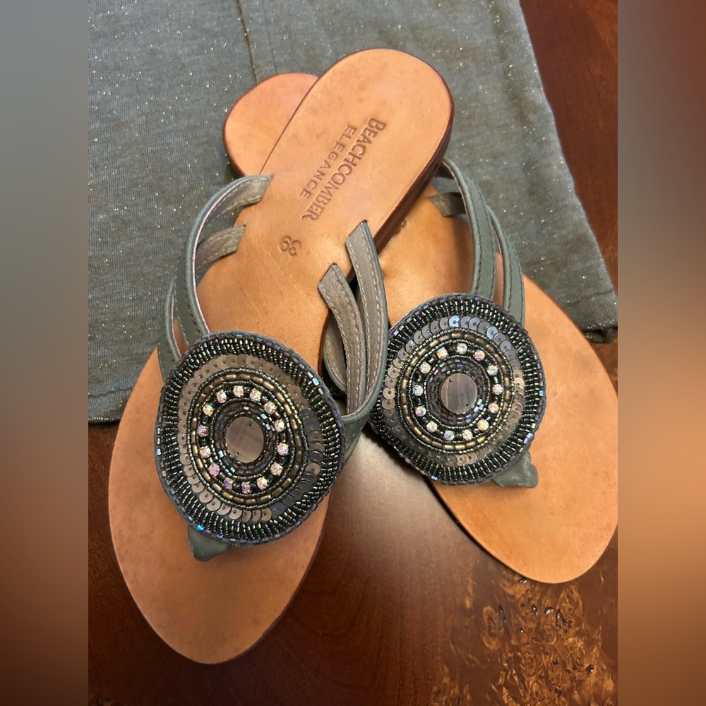 Women's Beaded Sandals - size 39